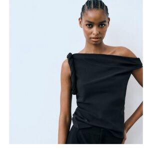 Zara Twisted Asymmetrical Top